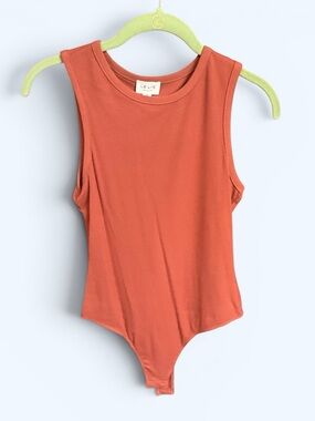 Le Lis Rust Sleeveless One-Piece Bodysuit
